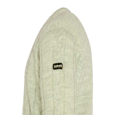 Jersey de punto trenzado con cuello redondo - Imagen 3