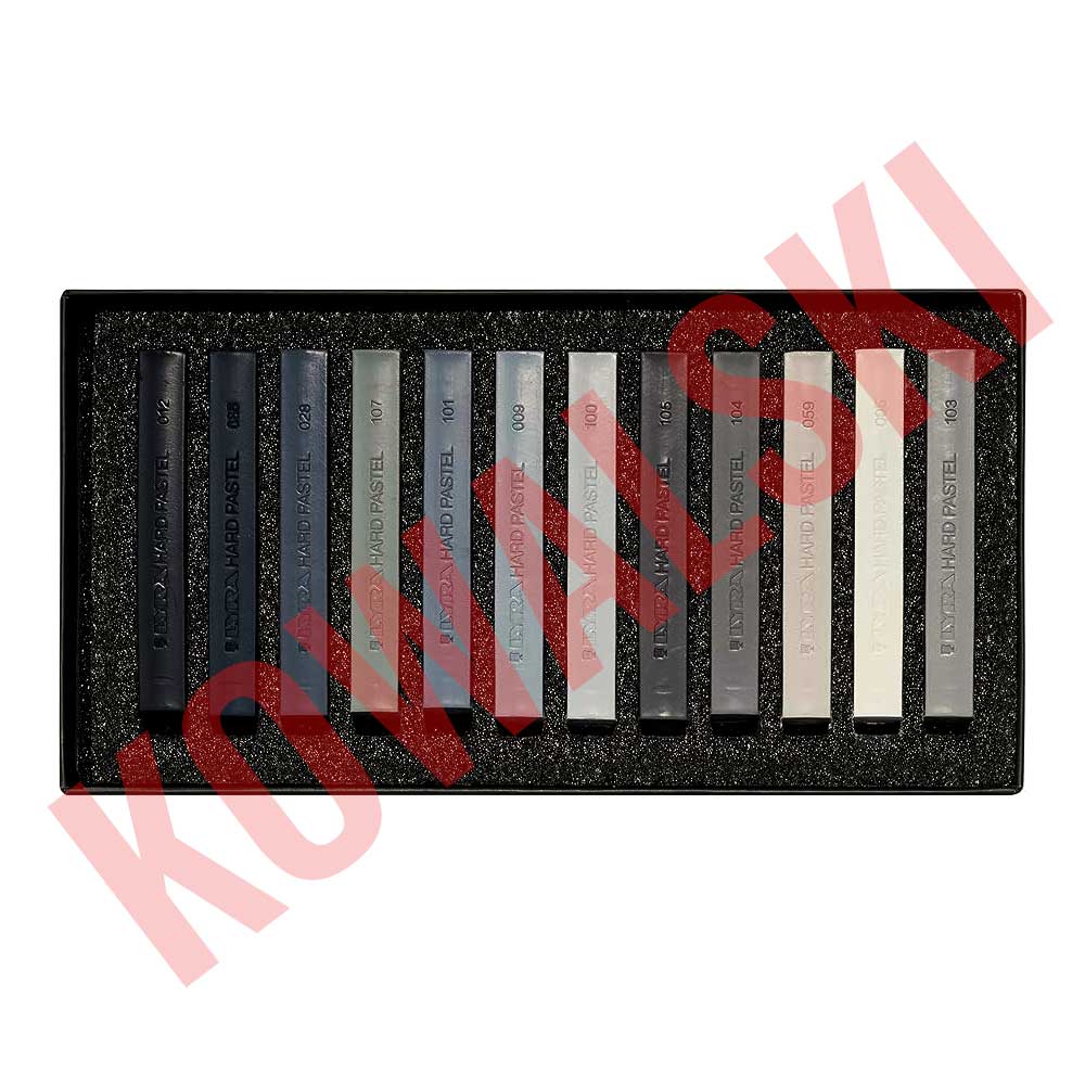 HARD-PASTEL-12-GRIS TIZA PASTEL DURO