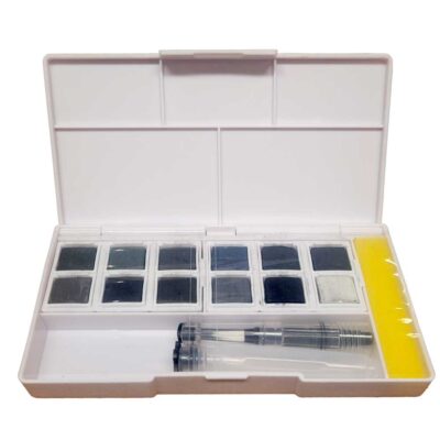 Caja de Godets de Carboncillo Acuarelable