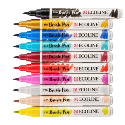 Set rotuladores pincel al agua/ MODA