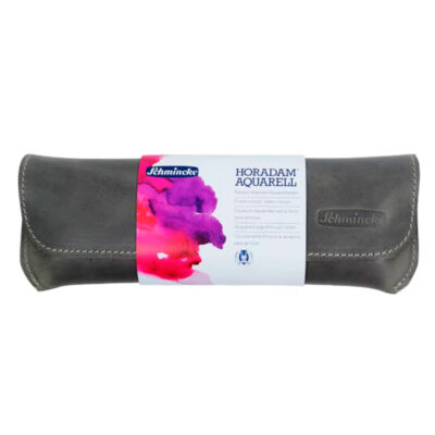 Acuarelas HORADAM® AQUARELL 12 con Estuche de Cuero Gris