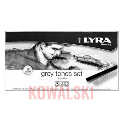 Lyra pastel duro tonos grises