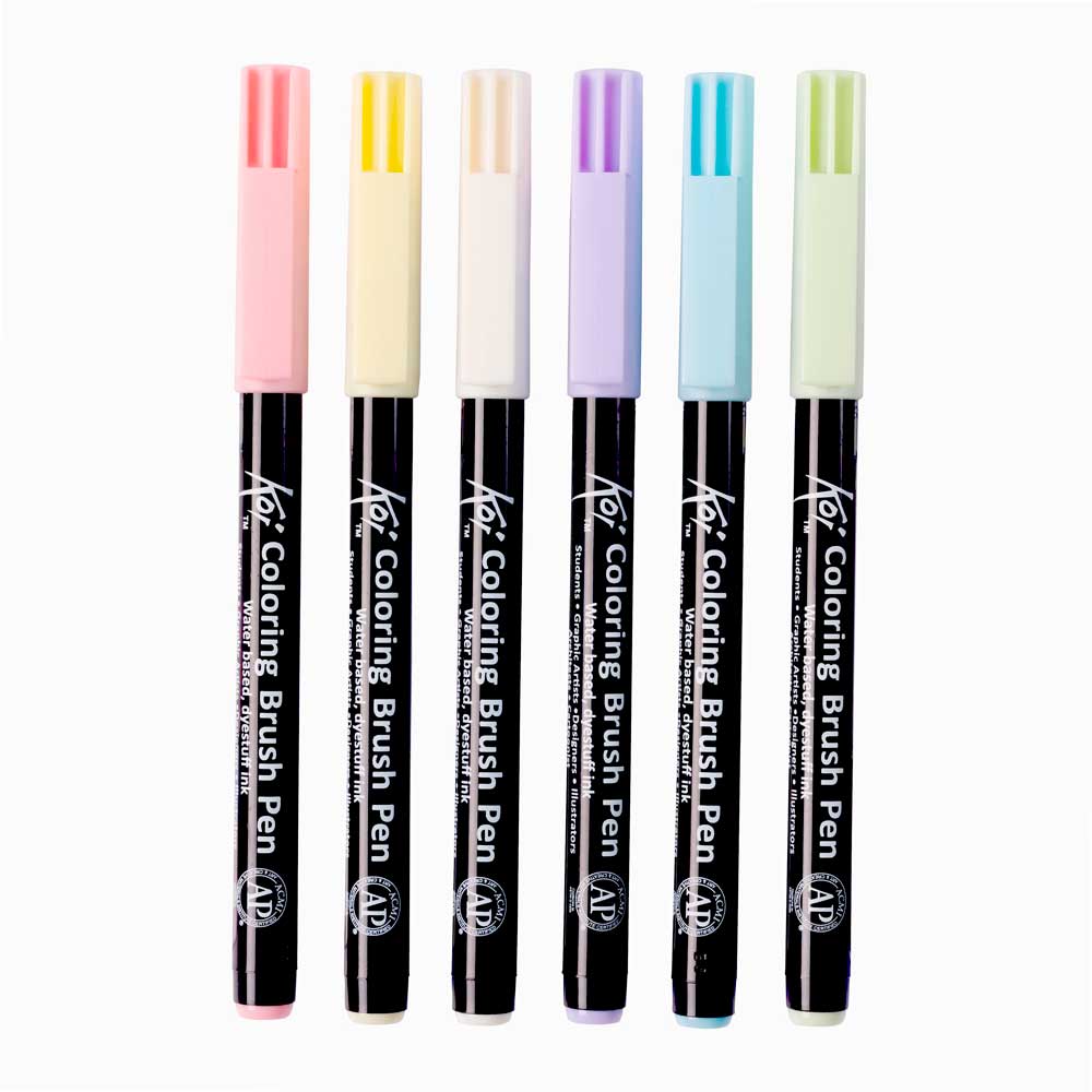 Koi Coloring Brush Pen – Set Pastel